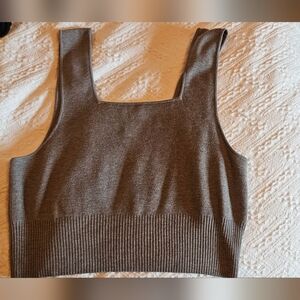 Gray Knit Women's Top Xl